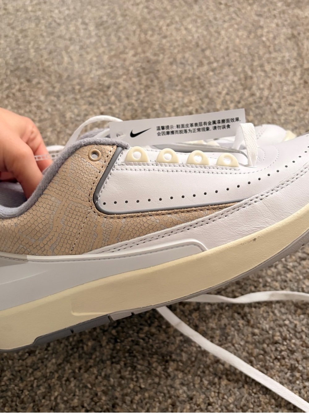 Nike Air Jordan 2 Retro Low Python Men 7.5 new - Picture 6 of 10